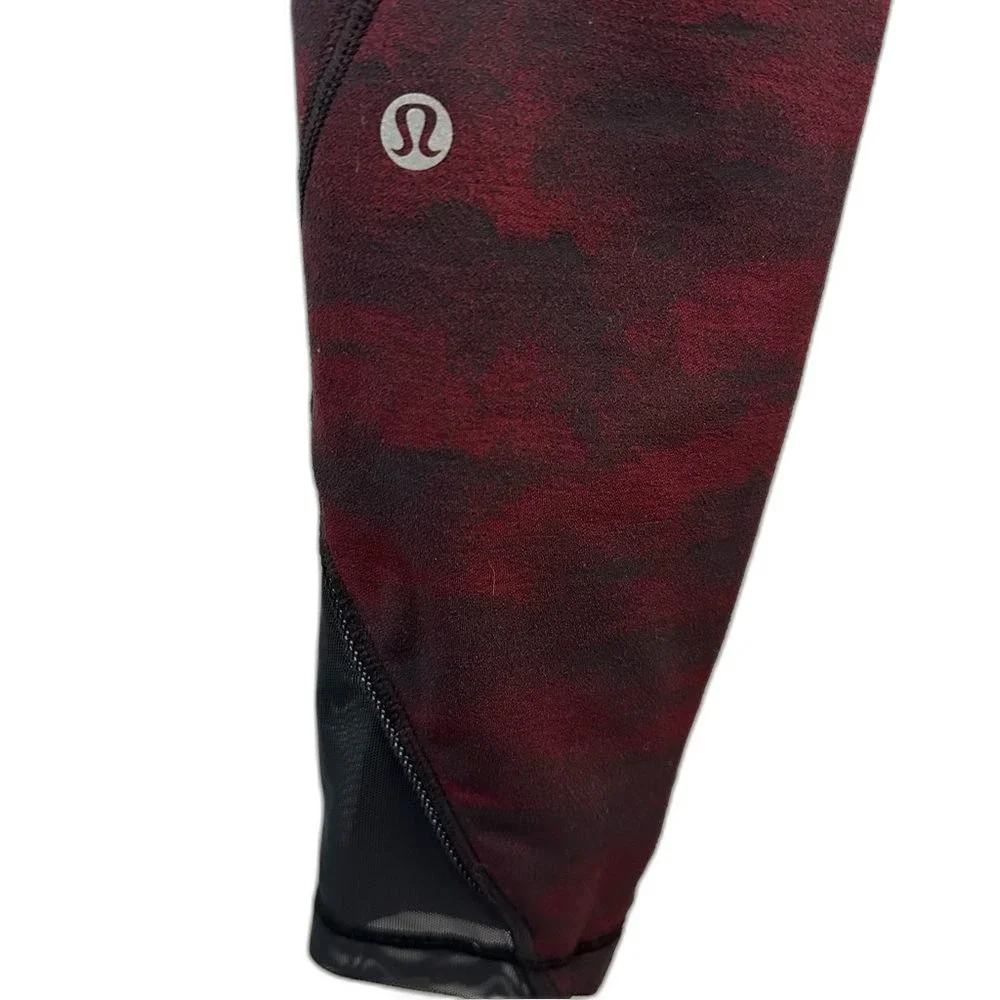 Lululemon Inspire Tight II Size 4 Power Luxtreme Hazy Days Black Deep Rouge - Picture 6 of 16